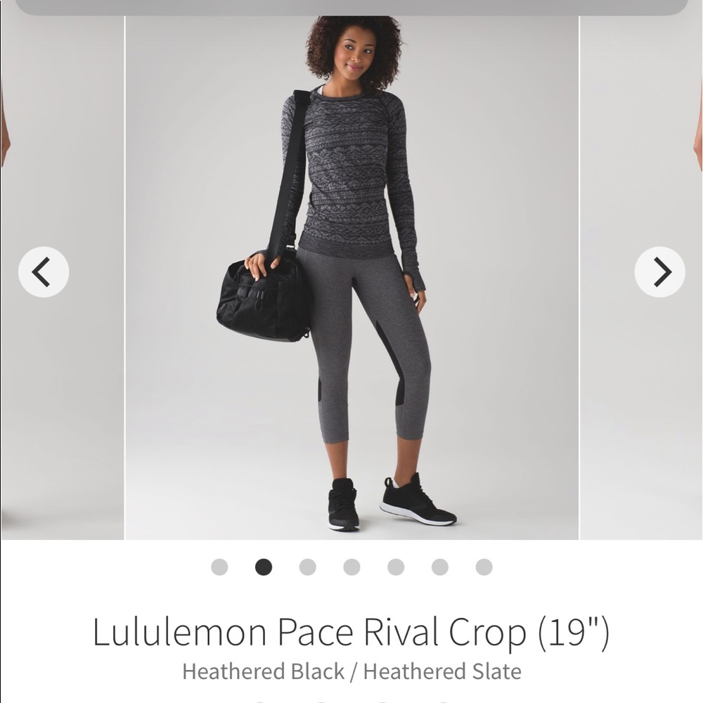 Lululemon Pace Rival Run Crop